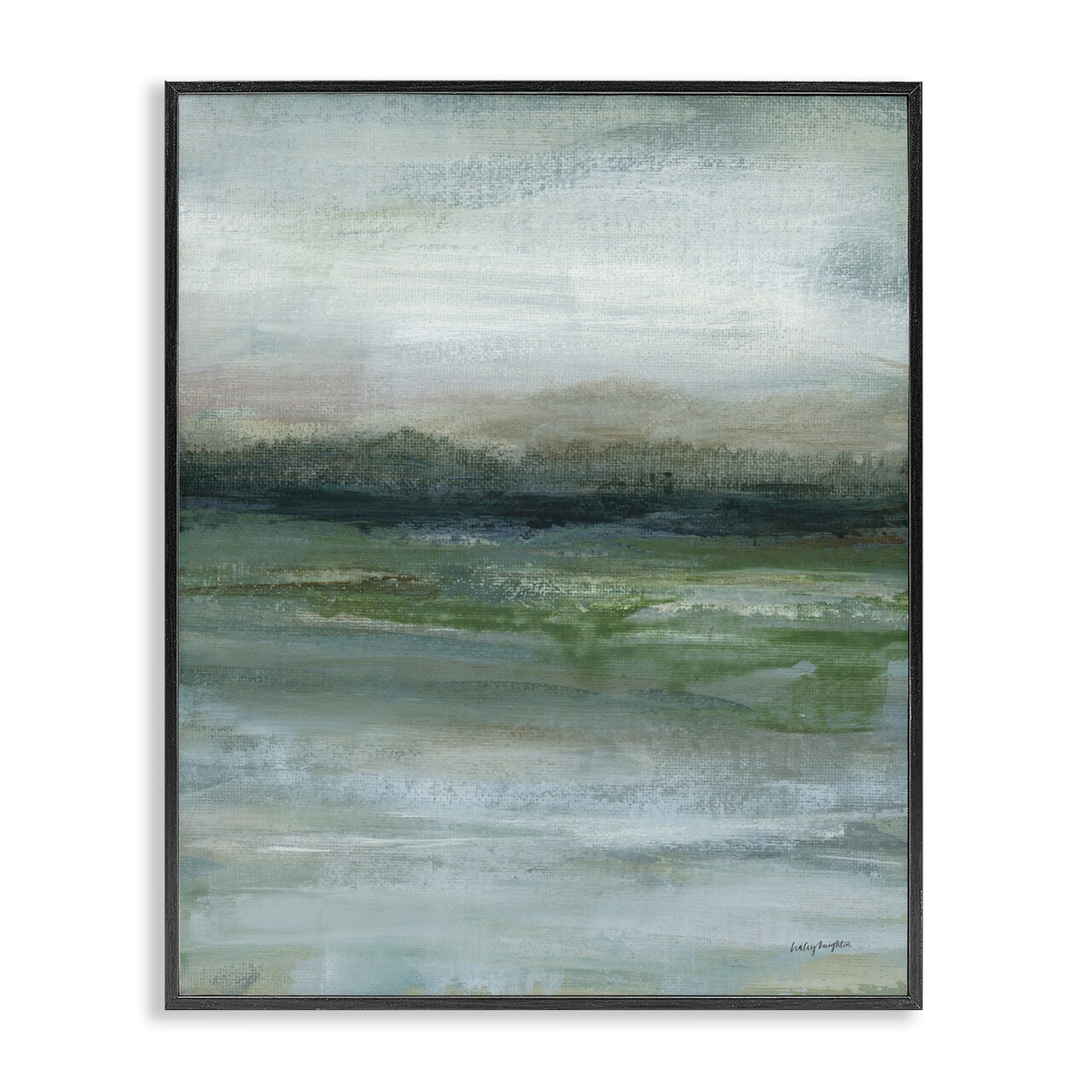 Stupell Industries Abstract Landscape View Framed Giclee Wall Art Design by Haley Knighten